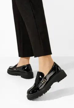 Mocasini dama eleganti Glenda V3 negri imagine