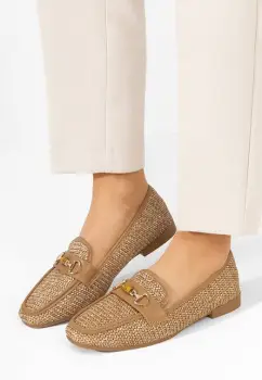 Mocasini dama Krystina kaki imagine