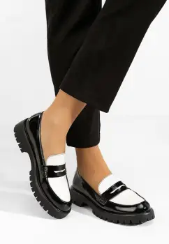 Mocasini dama lacuiti Josefa negri imagine