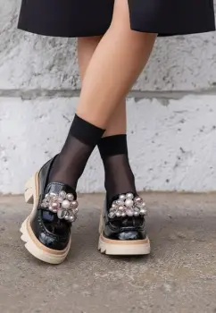 Mocasini dama lacuiti Lerina V4 negri imagine