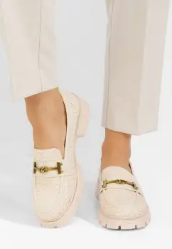 Mocasini dama Latrice bej imagine