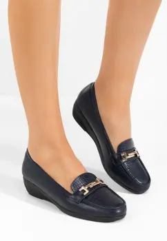 Mocasini dama Mabelle albastri imagine