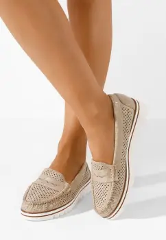 Mocasini dama Manise aurii imagine