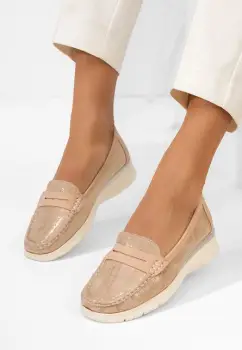 Mocasini dama Martinea aurii imagine
