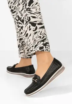 Mocasini dama Sharmaine negri imagine