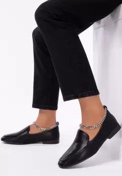 Mocasini dama Solma Bej imagine