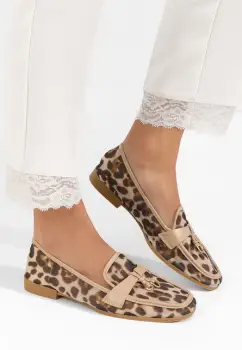 Mocasini dama Yassenia bej imagine
