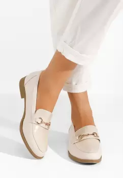 Mocasini dama Zadora bej imagine