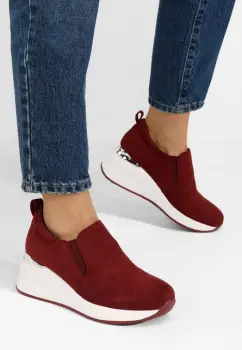 Pantofi casual cu platforma Leanne grena imagine