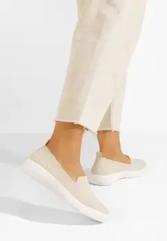 Pantofi casual dama Akova bej imagine