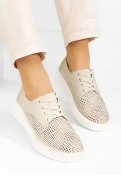 Pantofi casual dama Desiree bej imagine
