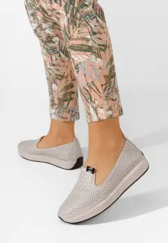 Pantofi casual dama Evadea bej imagine