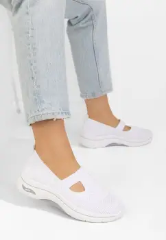 Pantofi casual dama Freeda albi imagine