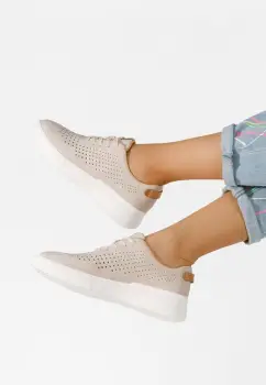 Pantofi casual dama Frina bej imagine