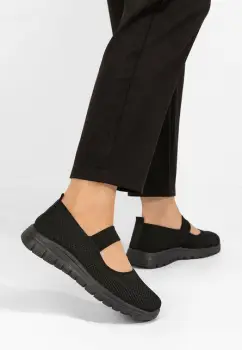 Pantofi casual dama Jennette negri imagine