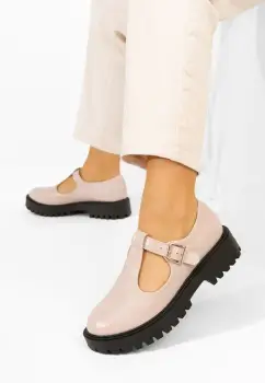 Pantofi casual dama Kenia bej imagine