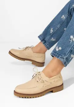 Pantofi casual dama Krystyna bej imagine