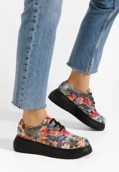 Pantofi casual dama piele Amelise multicolori imagine