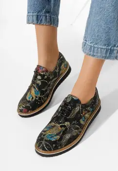 Pantofi casual dama piele Casilas multicolori imagine