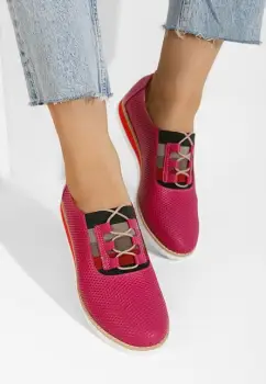 Pantofi casual dama piele Galya fucsia imagine