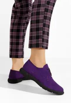 Pantofi casual dama piele Karysa V2 mov imagine