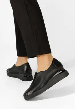 Pantofi casual dama Teresia negri imagine