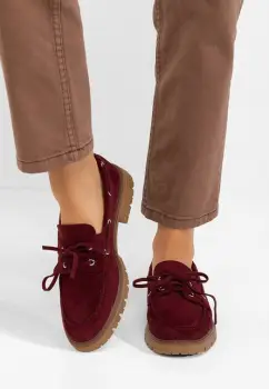 Pantofi casual dama Valoria rosii imagine