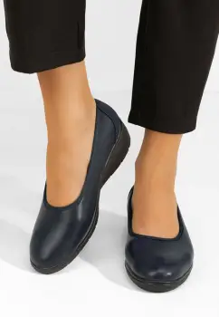 Pantofi cu platforma Aleshia albastri imagine