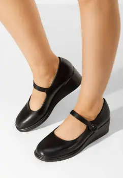 Pantofi cu platforma Espina negri imagine