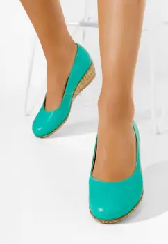 Pantofi cu platforma Sonia B V2 turcoaz imagine