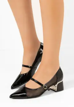 Pantofi cu toc gros Lauralee negri imagine