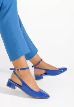 Pantofi cu toc mic Gelara aurii imagine