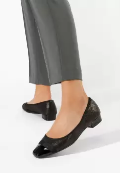 Pantofi cu toc mic Ozleta negri imagine