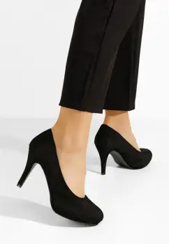 Pantofi cu toc Shalisa V3 negri imagine