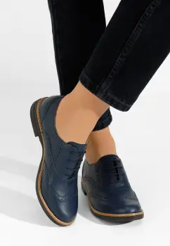 Pantofi dama brogue Emily navy imagine
