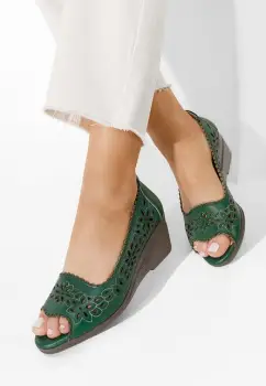 Pantofi dama piele Amabella verzi imagine