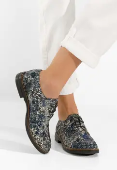 Pantofi derby piele Otivera multicolori imagine