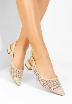Pantofi slingback Alysya bej imagine