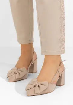 Pantofi slingback Latosha bej imagine