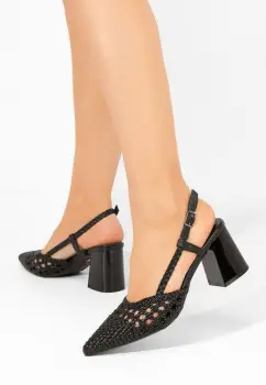 Pantofi slingback Letira V2 negri imagine