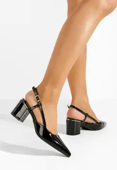 Pantofi slingback Marla negri imagine
