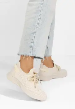 Pantofi sport dama Codrina bej imagine