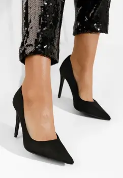 Pantofi stiletto Solstice negri imagine