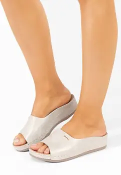 Papuci cu platforma Ronnie argintii imagine