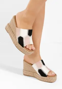 Papuci cu platforma Teilor multicolori imagine