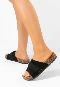 Papuci cu talpa groasa Miela negri imagine