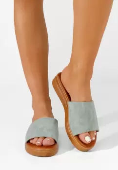 Papuci dama Tomasina albastri imagine
