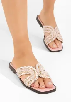 Papuci fara toc Ingryd roz imagine