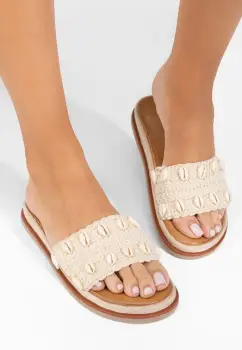 Papuci fara toc Tawna bej imagine