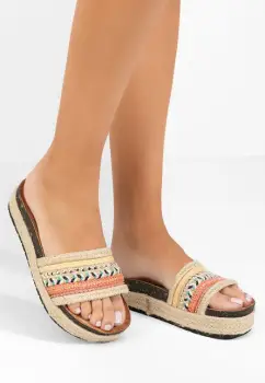 Papuci fara toc Tierra bej imagine